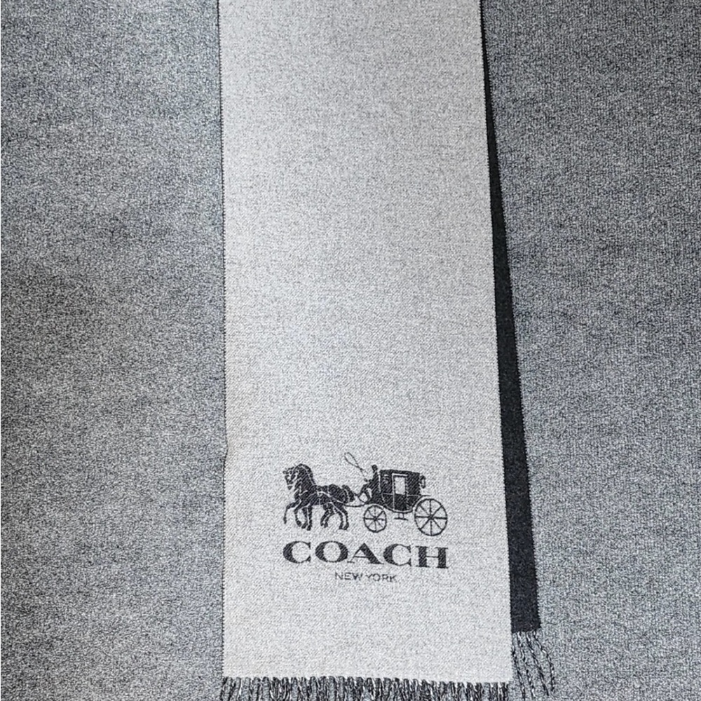 Coach Charcoal Men's Scarf